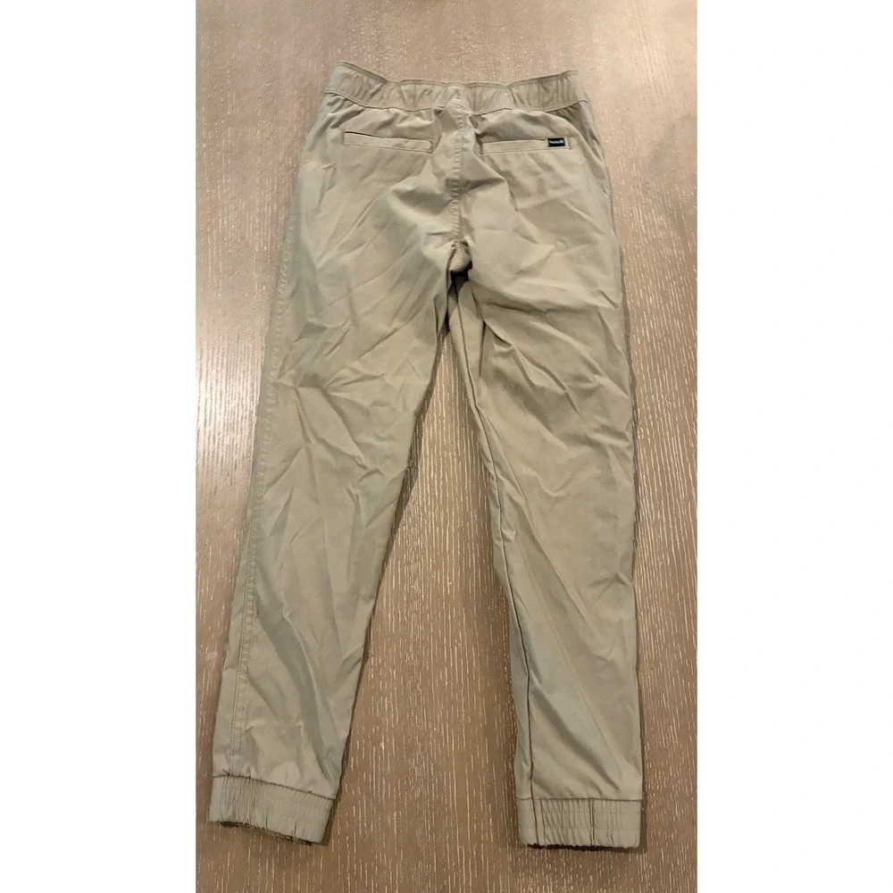 Hurley H2O-Dri Jogger Pants Boys M Khaki Elastic Waist Drawstring Stretch